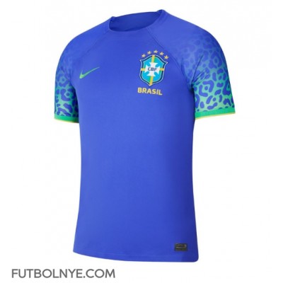 Camiseta Brasil Visitante Equipación Mundial 2022 manga corta
